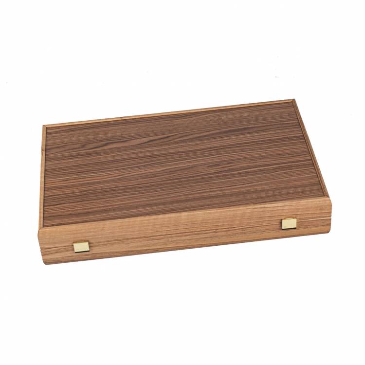 Backgammon Handmade American Green Walnut Inlaid  with Walnut & Oak points with Side racks 48x30cm