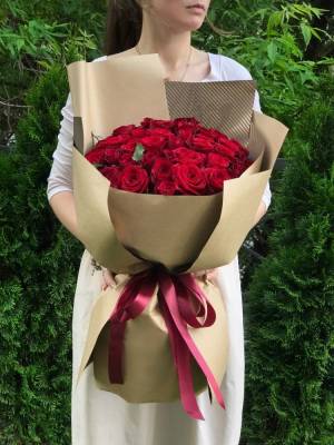 50 красных роз букет - flowers delivery Dubai