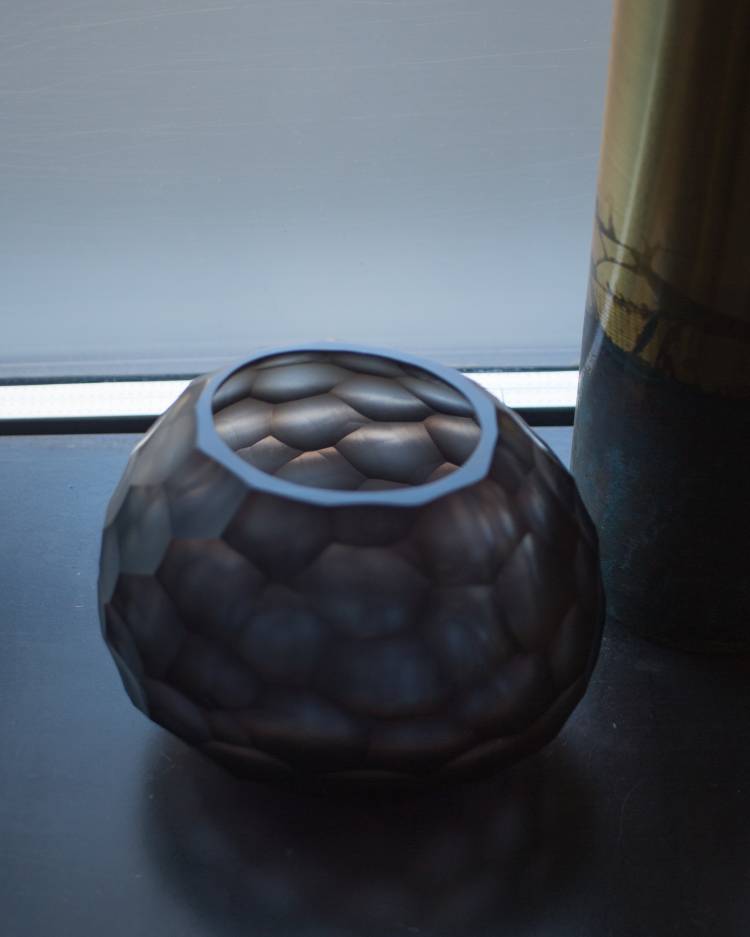 Zomba vase indigo gray, 12 cm