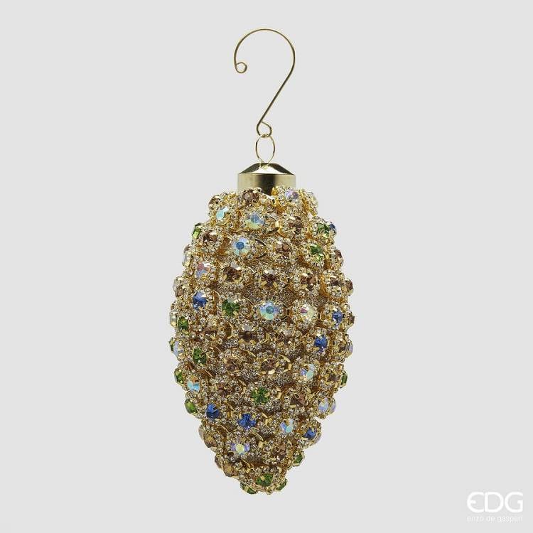 Christmas ball Addobbo Fuso SUPER GEMME GOLD D.14