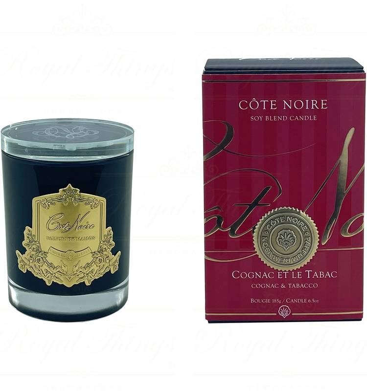 Scented candle Cognac and Tobacco GOLD, 185 g