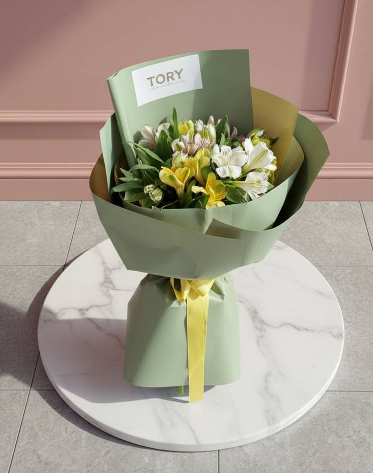 Bouquet 9 alstroemerias mix