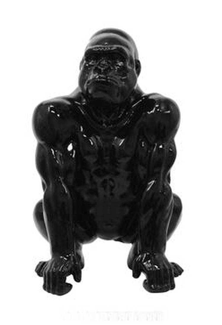 Statuette "Gorilla" 44,5 cm shiny-black