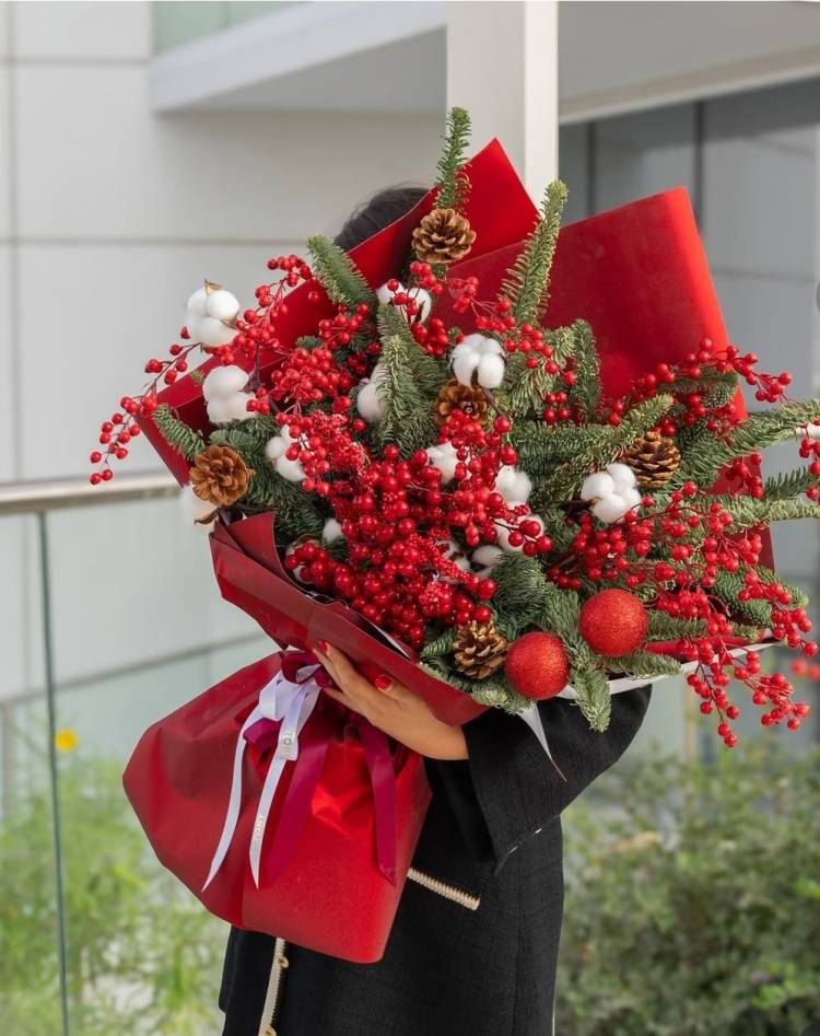 Winter bouquet of joy