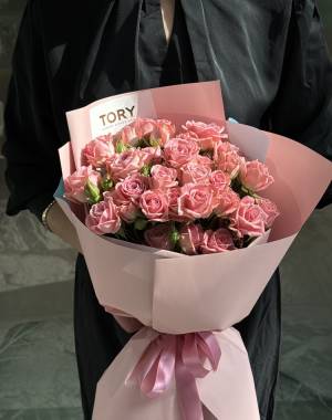 bouquet of 9 pink spray roses - flowers delivery Dubai