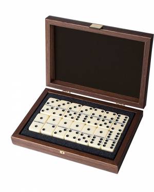 Domino 5.2x2.7x1cm in a black case, replica of ... - flowers delivery Dubai