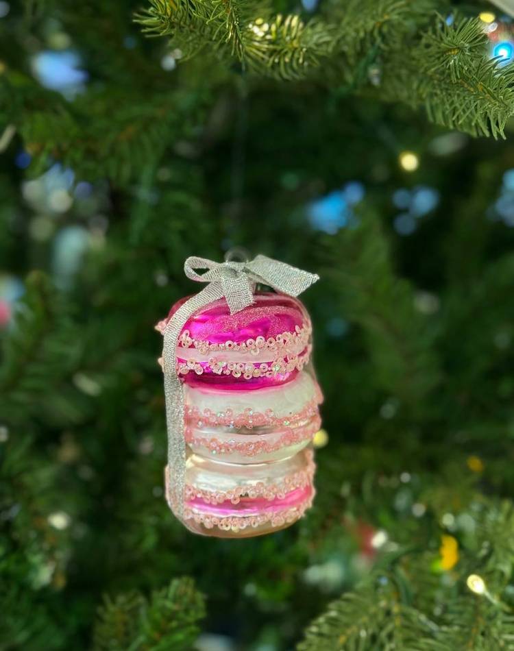 New Year's glass pendant 