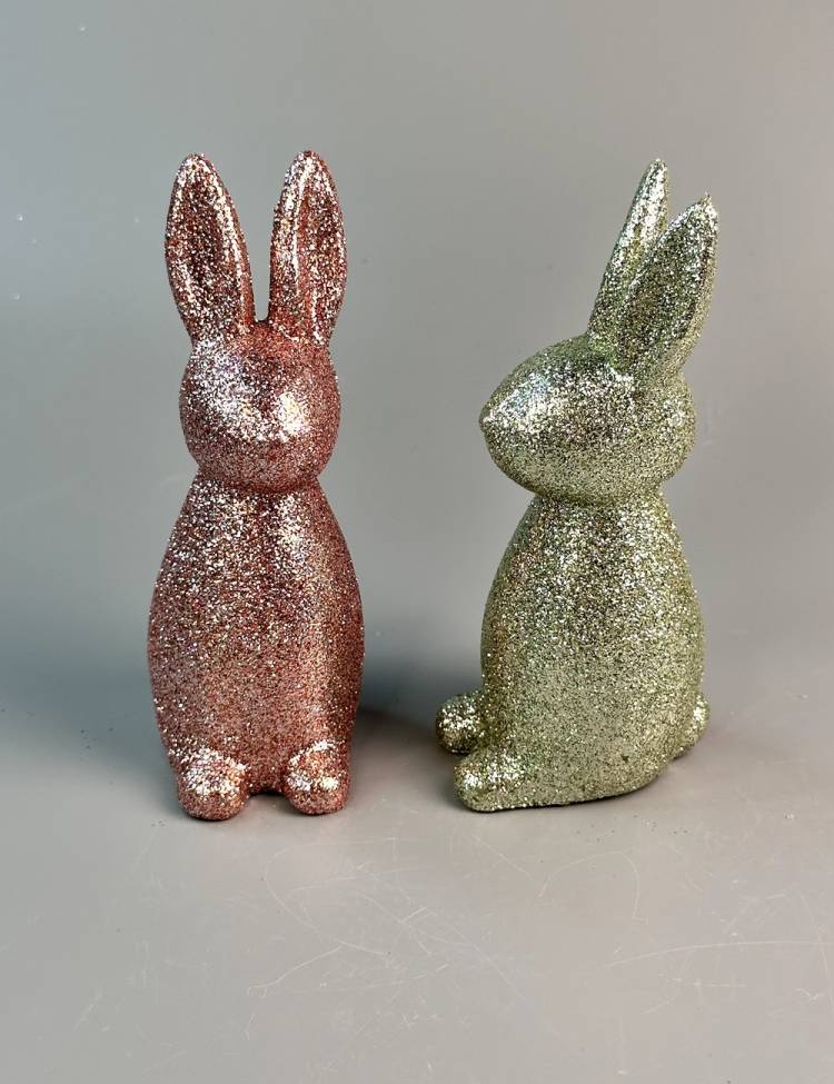 Shiny plastic bunny 5*15*6 cm