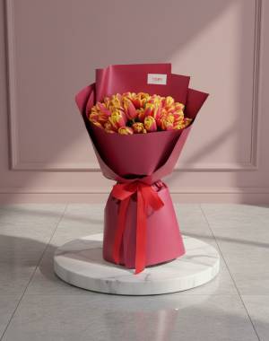 Bouquet of 51 tulips 