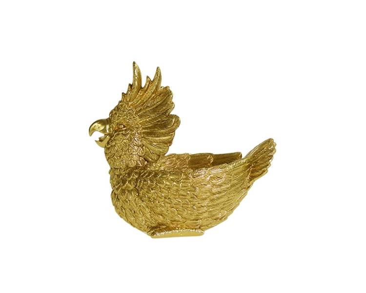 Decorative bowl cockatoo, gold