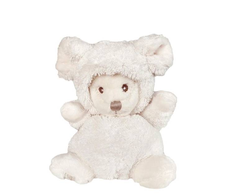 Soft toy Ziggy in a mouse costume, white 15см