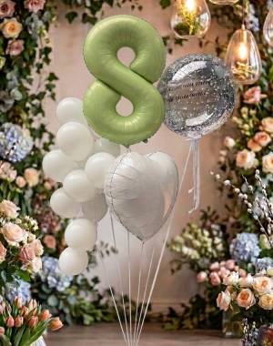 set of heart balloons 