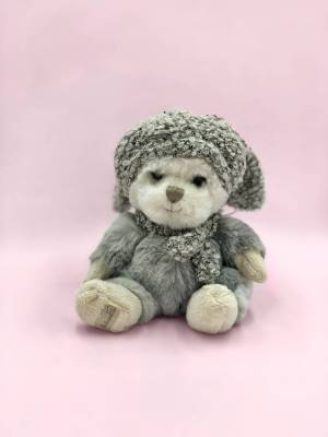 Soft toy Pola The Bear in a hat, 20 сm - flowers delivery Dubai