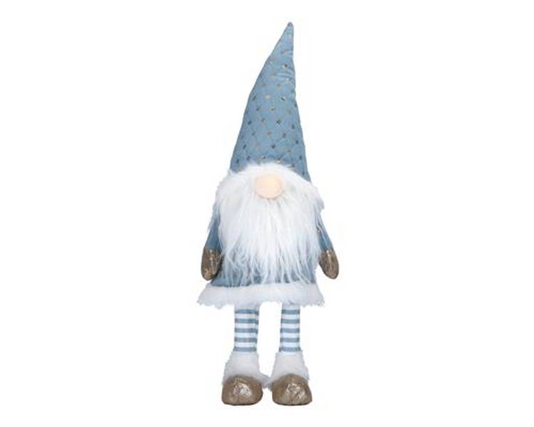 Gnome beard 58cm, LED-blue