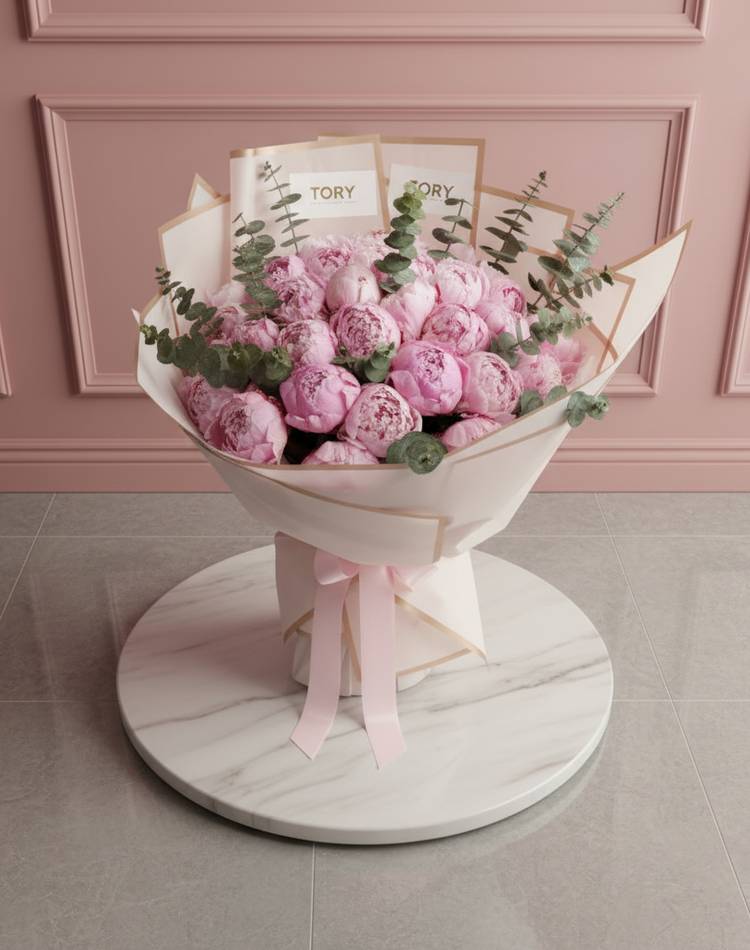 bouquet of peonies "Marzipan"