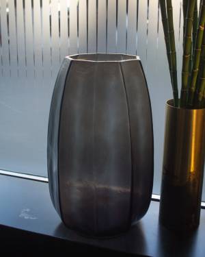 Kunam Vase indigo gray 40 cm - flowers delivery Dubai