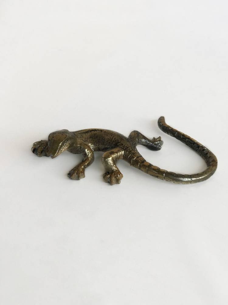 Statuette "Lizard" gold, 11 cm