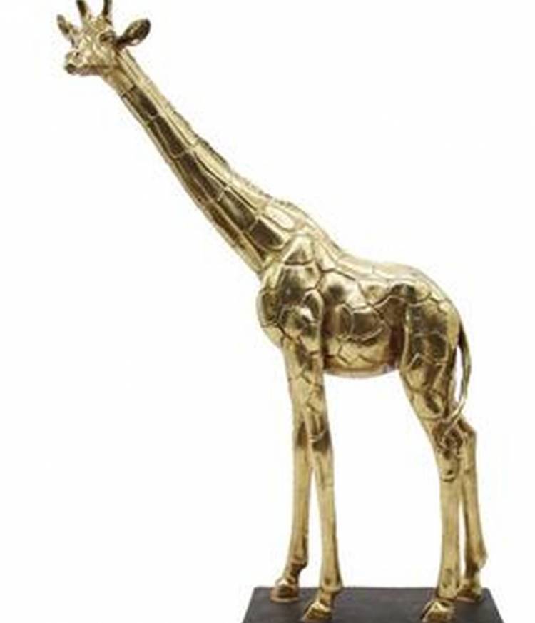 Statuette "Giraffe" gold 51 cm