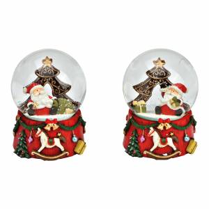 Snow globe Santa Claus assorted 6x9x6cm - flowers delivery Dubai