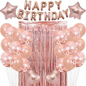 Balloons set HAPPY BIRTHDAY pink xl - flowers delivery Dubai