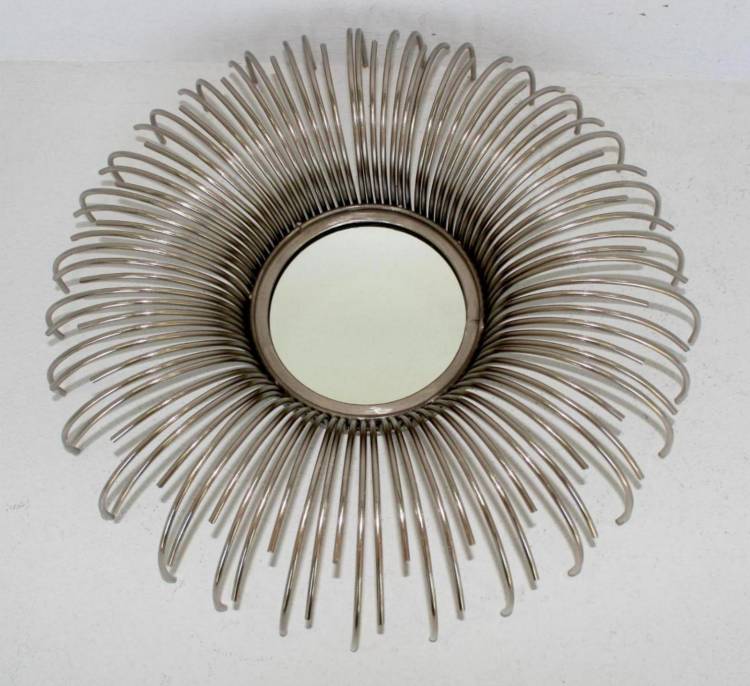 Mirror "Starfish" silver, 43 cm