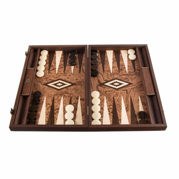 Backgammon handcrafted in Walnut and Wenge