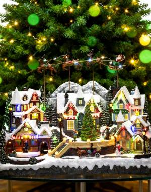 Christmas village reindeer animated - flowers delivery Dubai