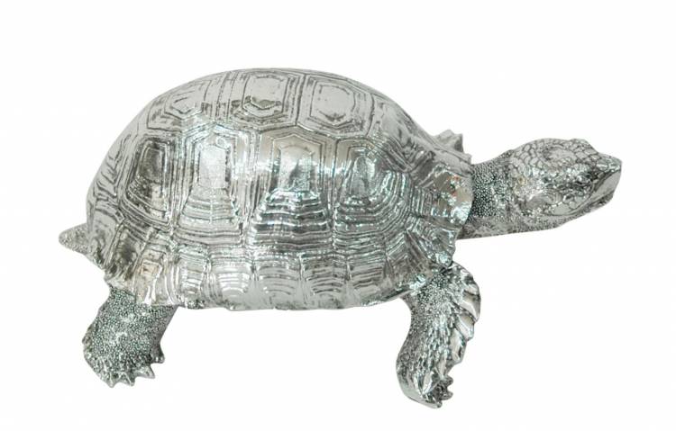 Statuette "Turtle" silver, 8 cm