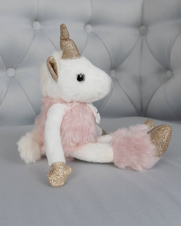 Soft toy Unicorn pink, 25см