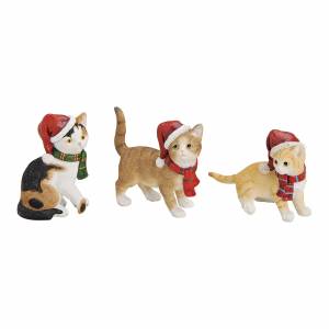 Cats w.x-mas hat poly in assortment - flowers delivery Dubai