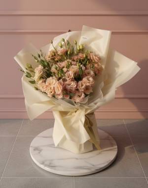 Bouquet 21 powdery eustoma - flowers delivery Dubai
