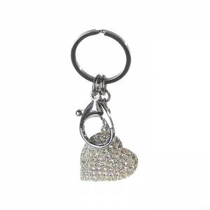 Keychain Heart with rhinestones - flowers delivery Dubai