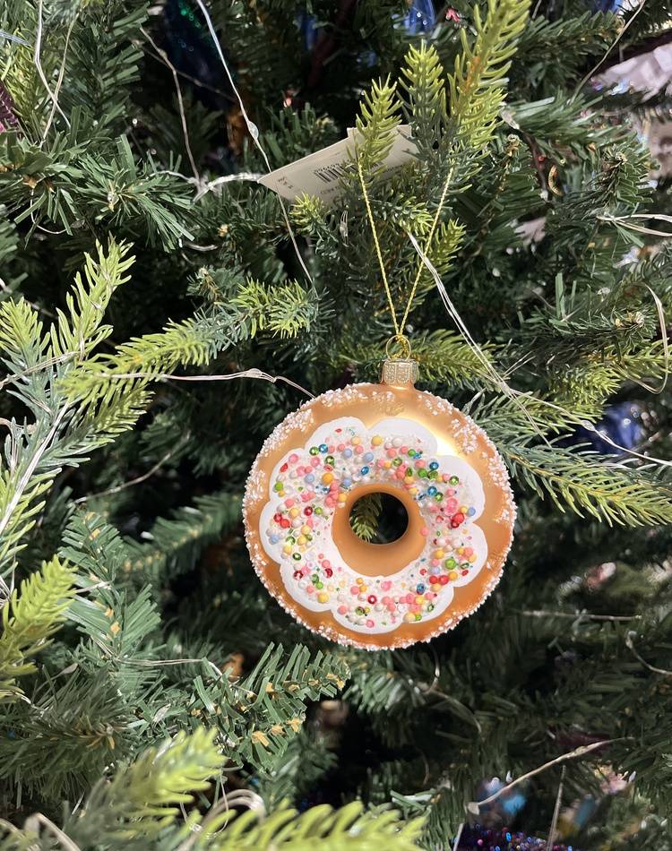 Christmas decoration Sprinkled donut, assorted, mu