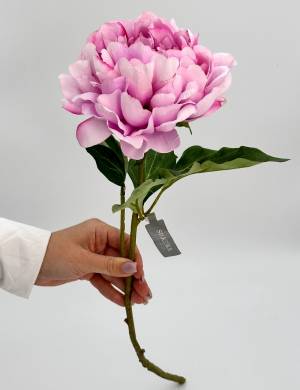 Artificial Peony branch pink, 57 cm - flowers delivery Dubai