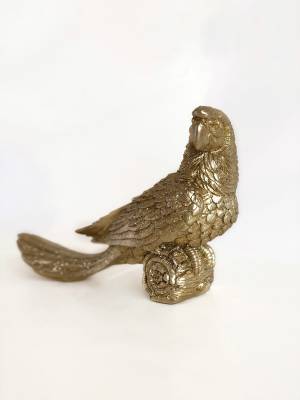 Statuette Golden Parrot, 17.5 cm - flowers delivery Dubai