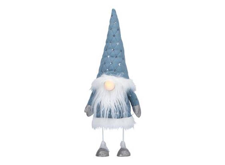 Gnome nose 38cm, LED-blue