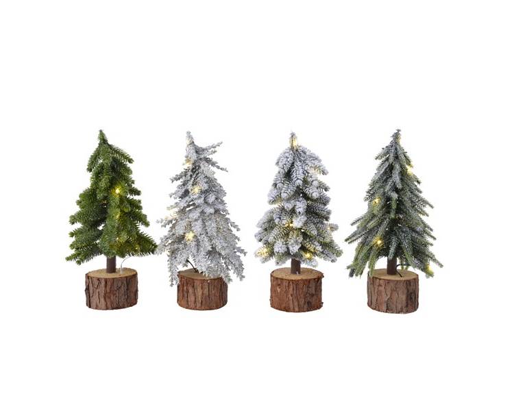 Spruce cut with assorted LED lights, 28 cm