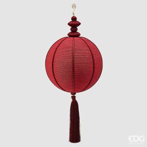 Christmas ball red with tassel, 20 cm - flowers delivery Dubai