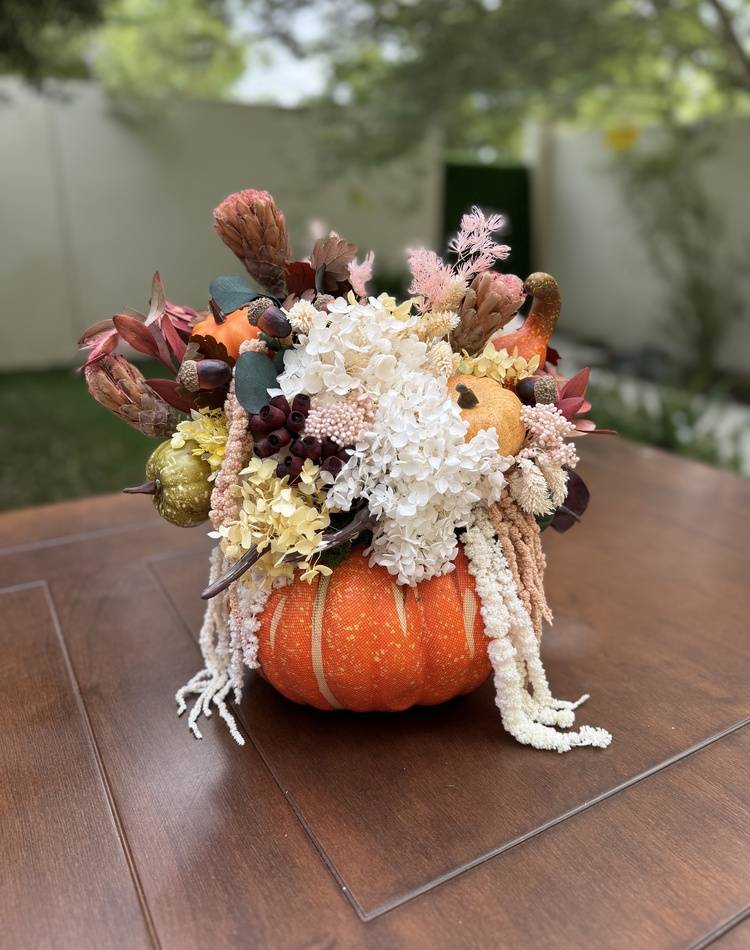 Halloween composition "Magic pumpkin"