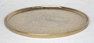 Golden round tray, 42 cm - flowers delivery Dubai