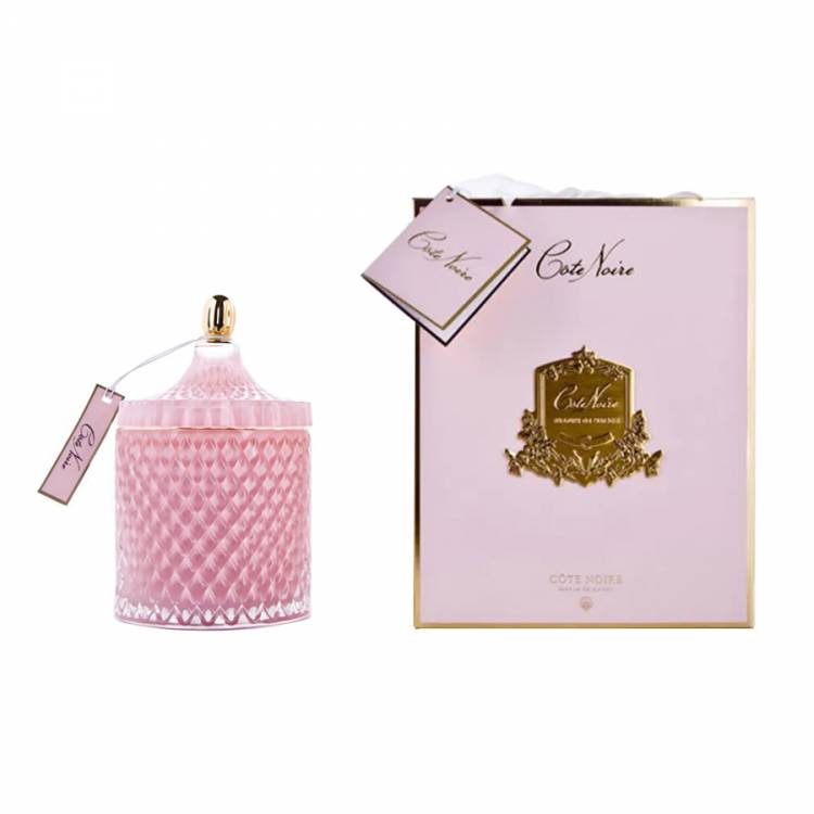 Scented candle Grand Art Deco Pink Champagne, 450 g