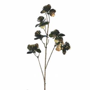 SPARKLE IR.FLOWER/LEAF STEM BLU/GRN 53CM - flowers delivery Dubai