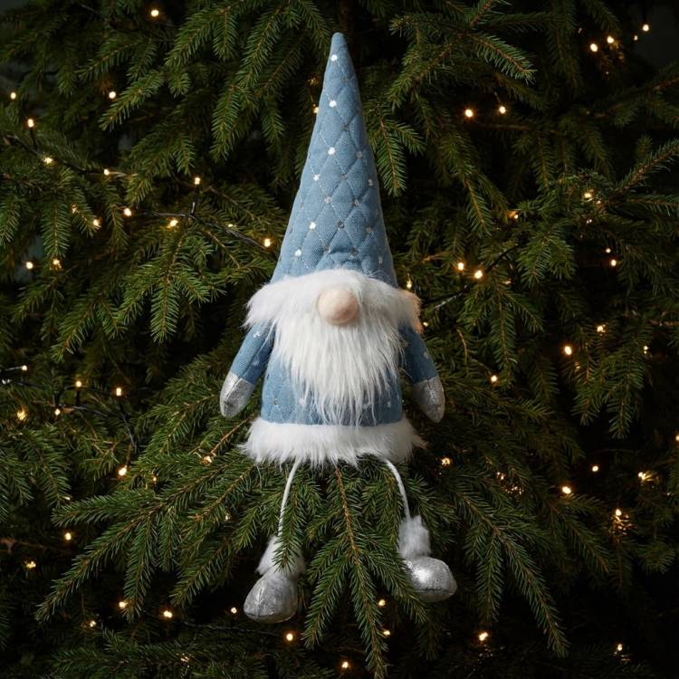 Gnome nose 38cm, LED-blue