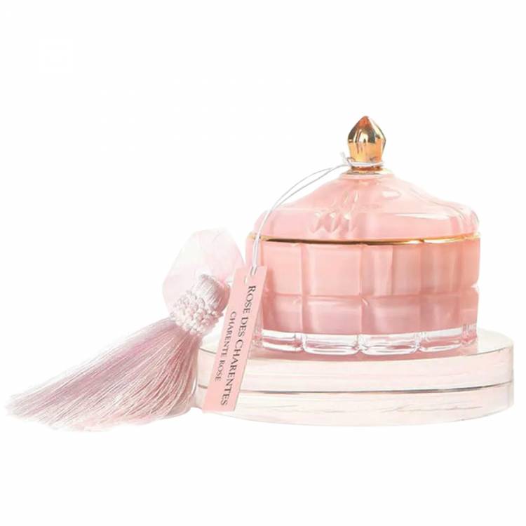 Scented candle Art Deco Pink Champagne, 185 g