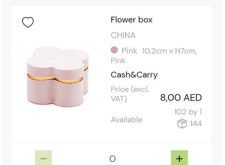 Flower box (10,2*H 7) pink
