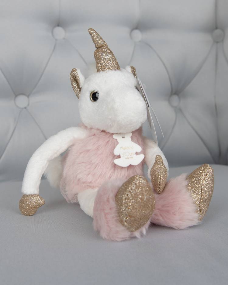 Soft toy Unicorn pink, 25см