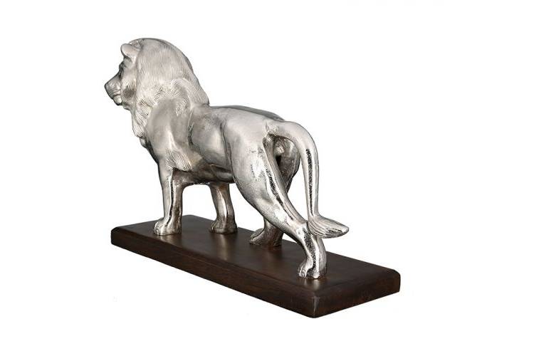 Statuette Lion aluminum