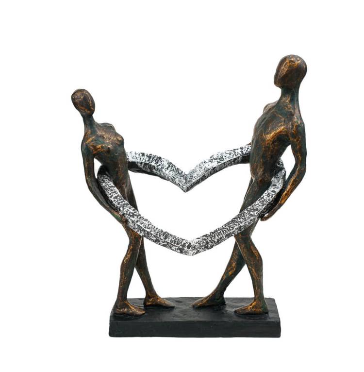 sculpture"Connected"poly,bronze finish