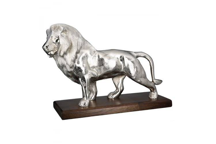 Statuette Lion aluminum