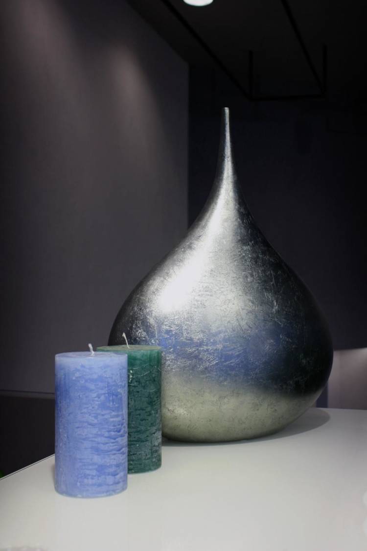 Decor Bottle Vase Matt Grey 52 cm
